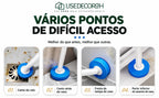 Escova Sanitária Descartável com Refis e Suporte de Parede