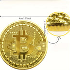 Moeda Bitcoin Colecionável com Estojo Protetor