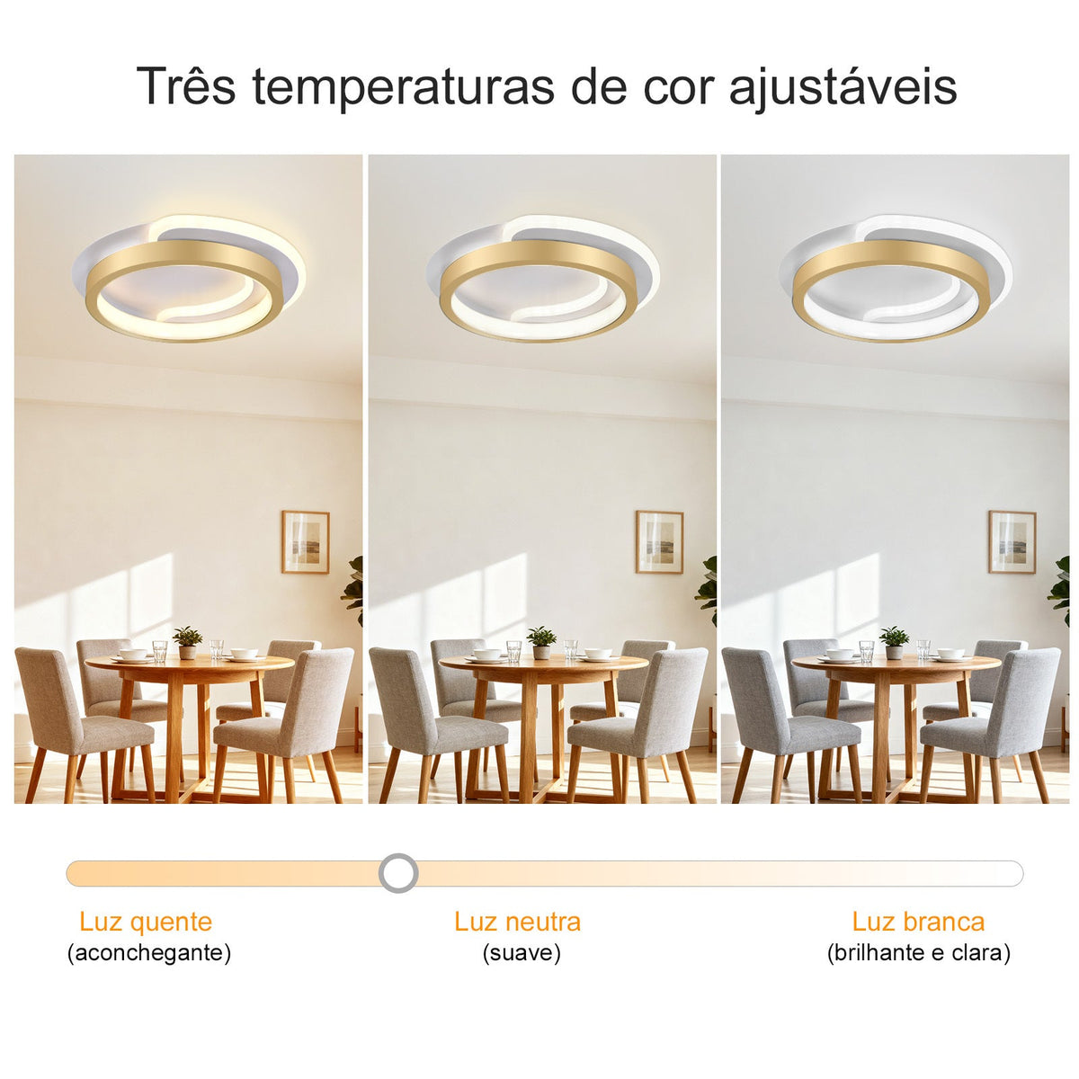 Luminária de Teto Moderna Ajustável 23W - Bivolt